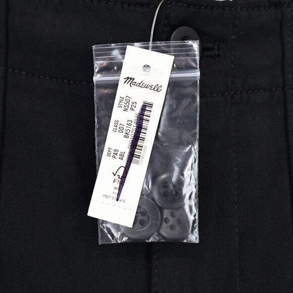 Madewell Petite Low-Slung Baggy Utility Pants Black Size 25P NWT - Picture 5 of 8